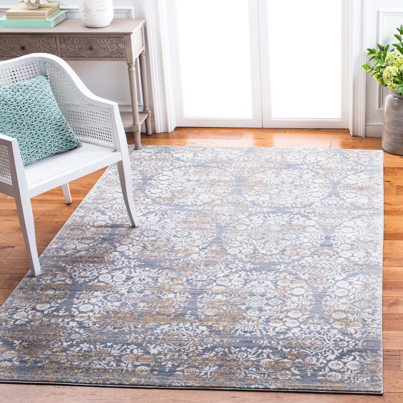 Martha Stewart 0958 Rug | Martha Stewart - MSR0958 - Silver / Ivory