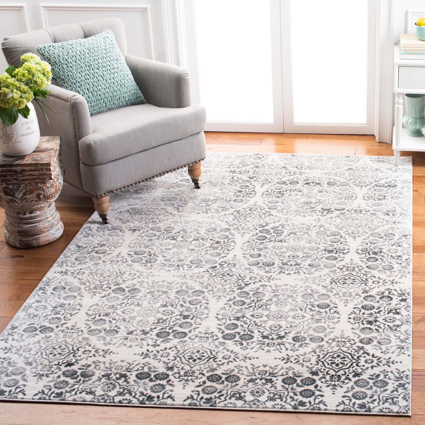 Martha Stewart 0958 Rug | Martha Stewart - MSR0958 - Charcoal / Ivory