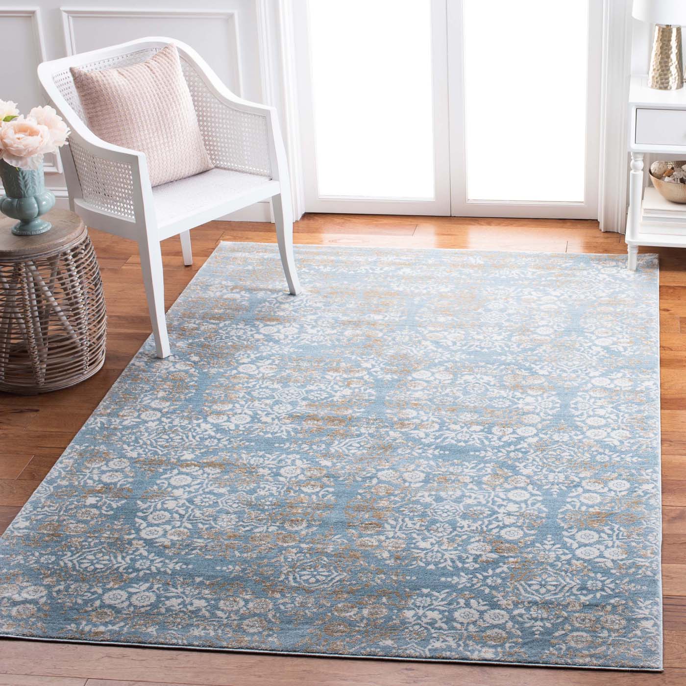 Martha Stewart 0958 Rug | Martha Stewart - MSR0958 - Denim Blue / Ivory