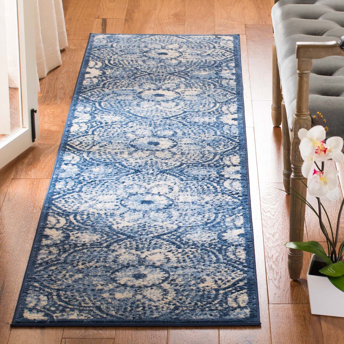 Martha Stewart 2862 Rug | Martha Stewart - MSR2862 - Navy / Creme