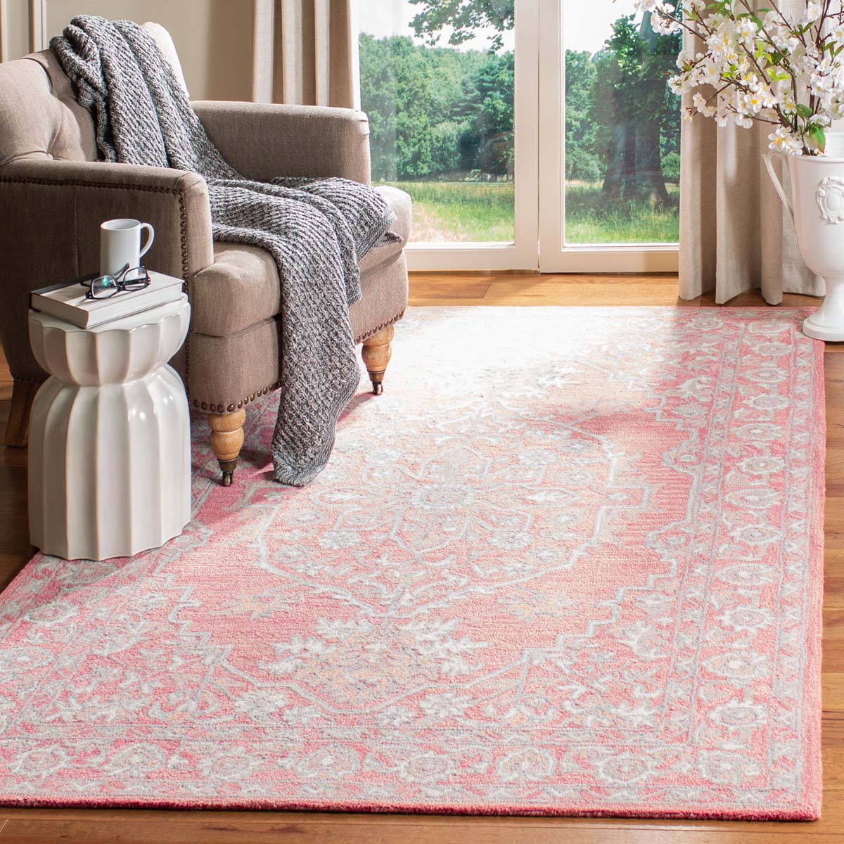 Martha Stewart 3370 Rug | Martha Stewart - MSR3370 - Pink / Ivory