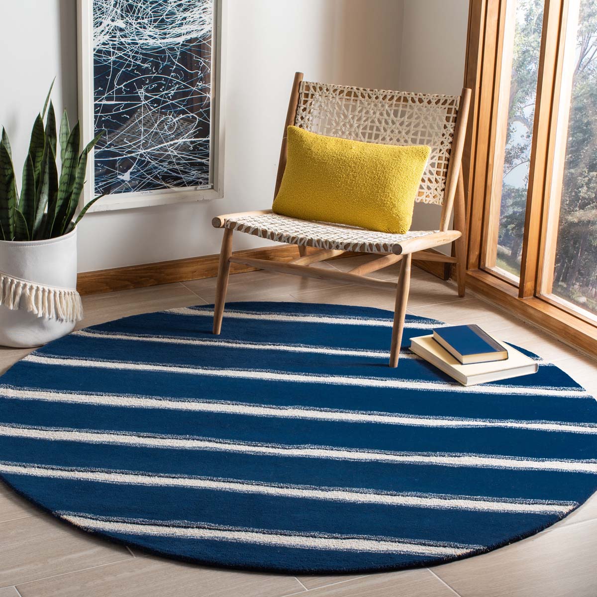 Martha Stewart 3617 Rug | Martha Stewart - MSR3617 - Wrought Iron / Navy