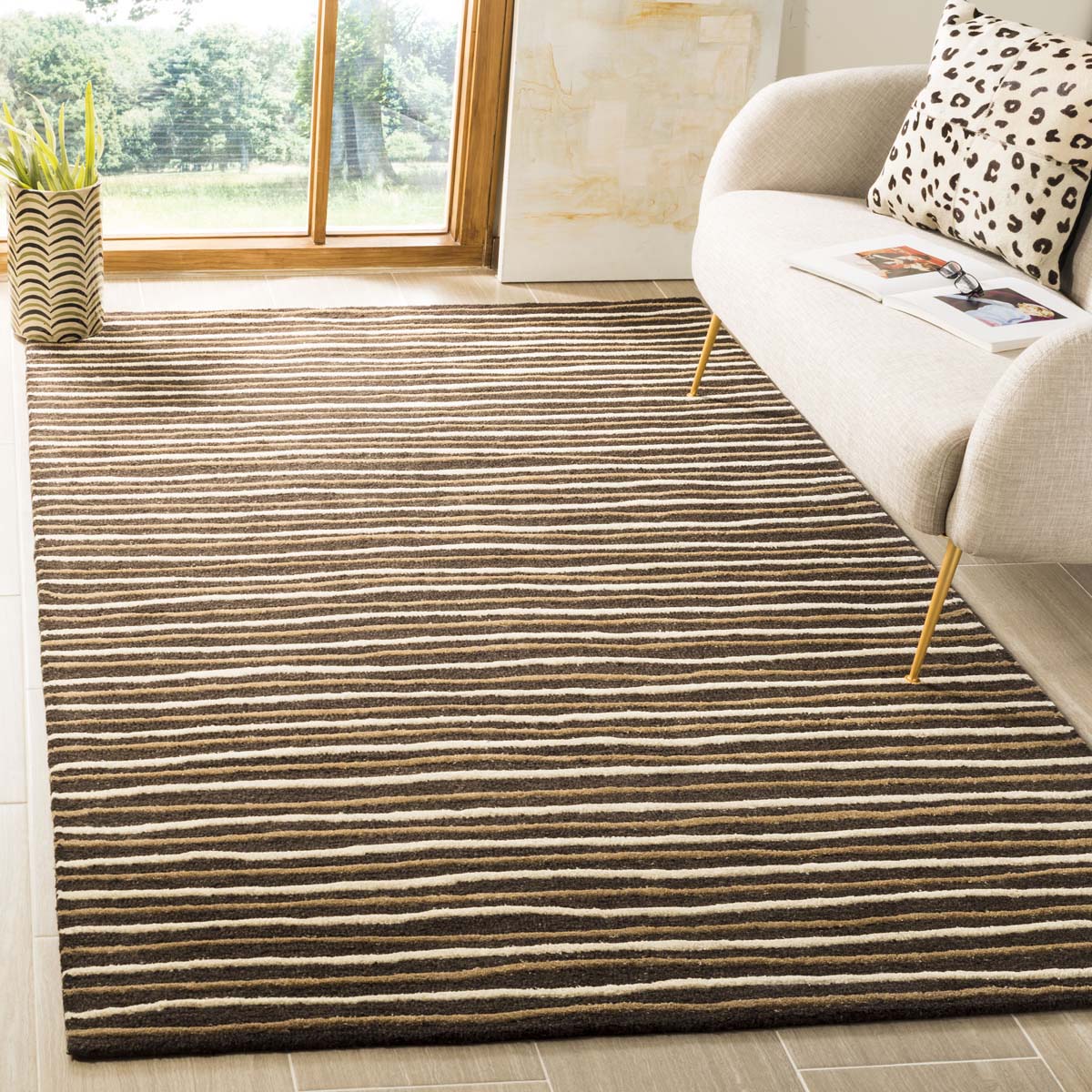 Martha Stewart 3619 Rug | Martha Stewart - MSR3619 - Tilled Soil Brn