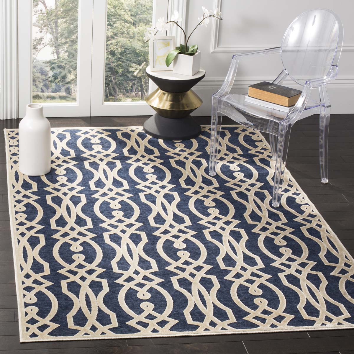 Martha Stewart 4485 Rug | Martha Stewart - MSR4485 - Azurite Blue