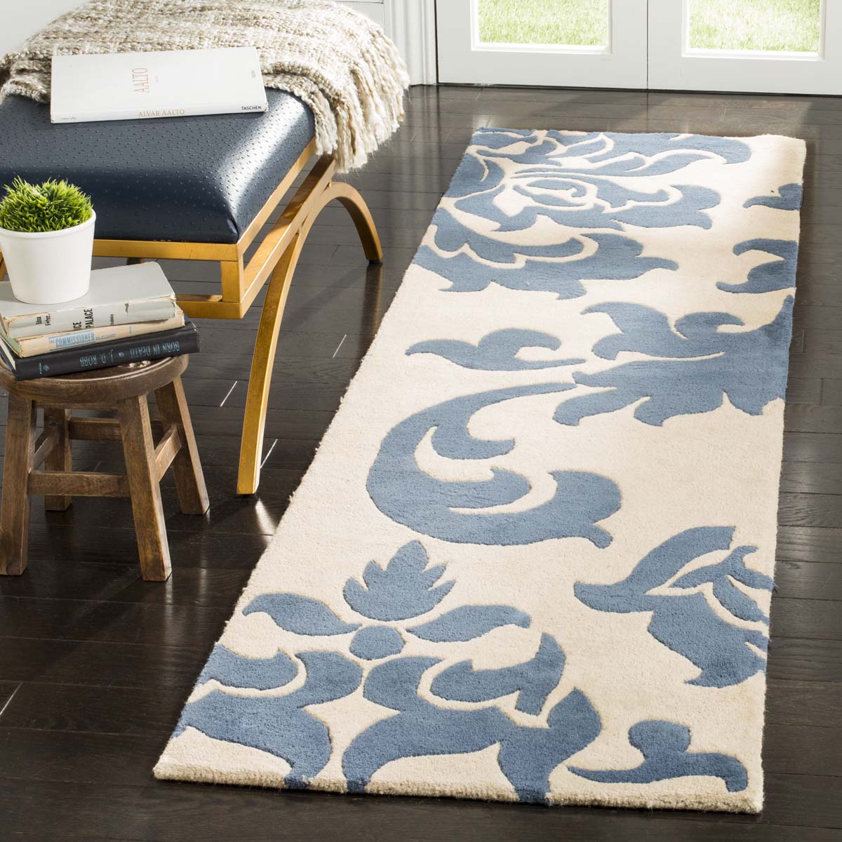 Martha Stewart 4546 Rug | Martha Stewart - MSR4546 - Blue Suede