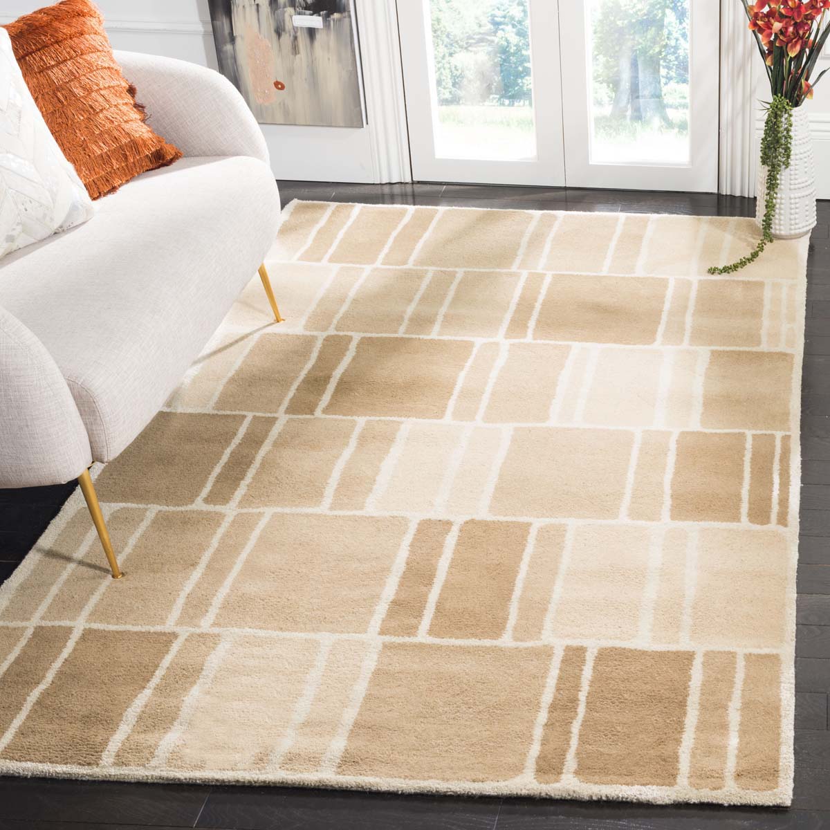 Martha Stewart 4559 Rug | Martha Stewart - MSR4559 - Camel / Ivory