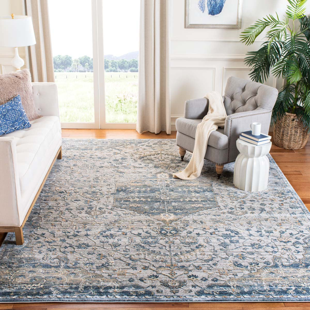 Martha Stewart 683 Rug | Martha Stewart - MSR683 - Ivory / Grey