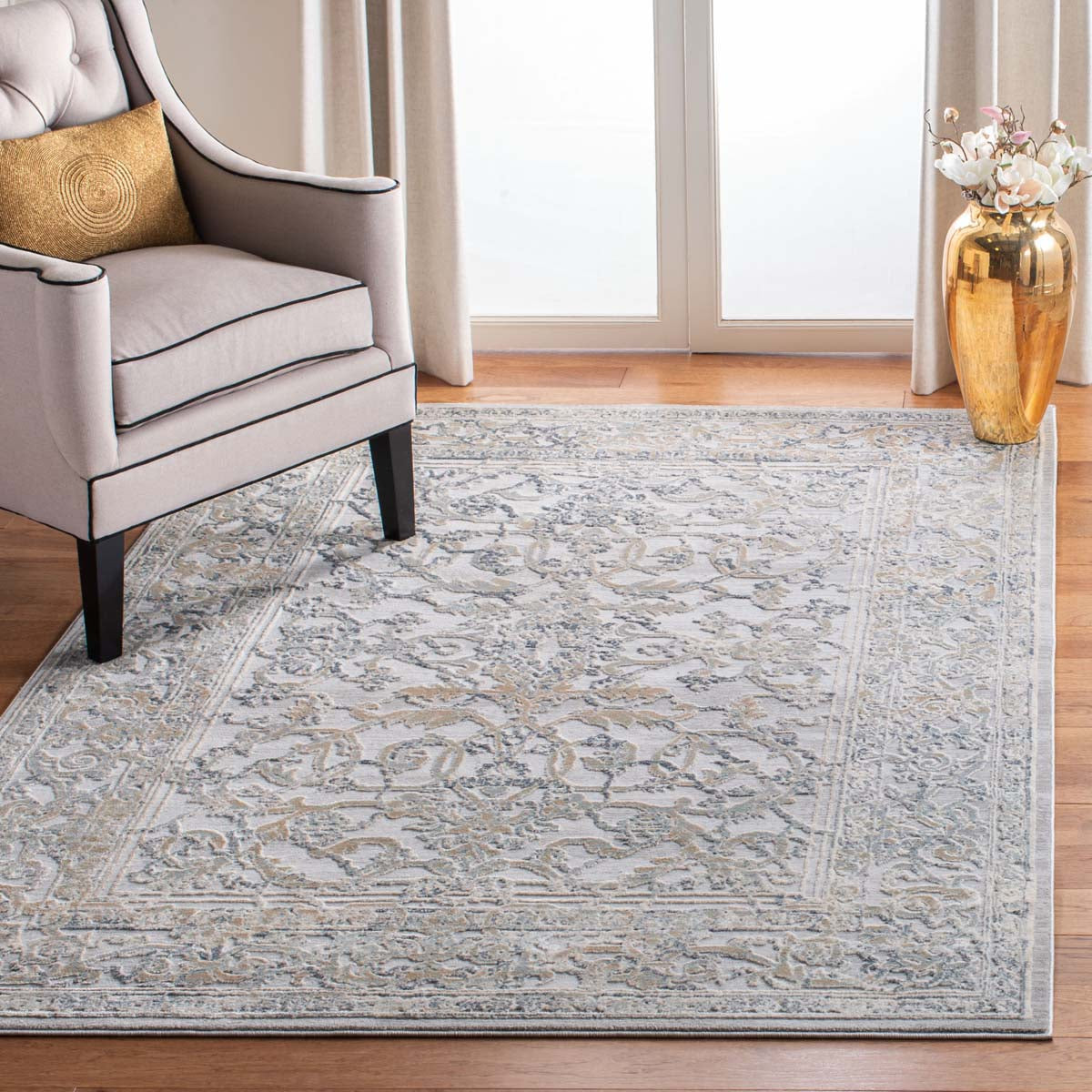 Martha Stewart 687 Rug | Martha Stewart - MSR687 - Cream / Grey