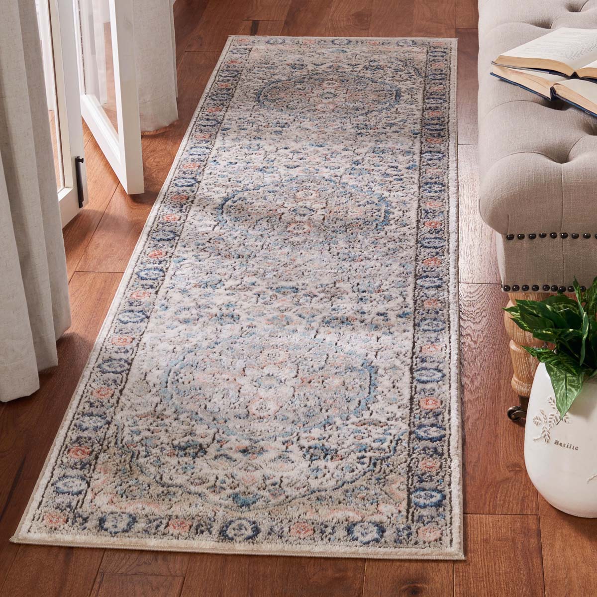 Martha Stewart 813 Rug | Martha Stewart - MSR813 - Grey / Blue