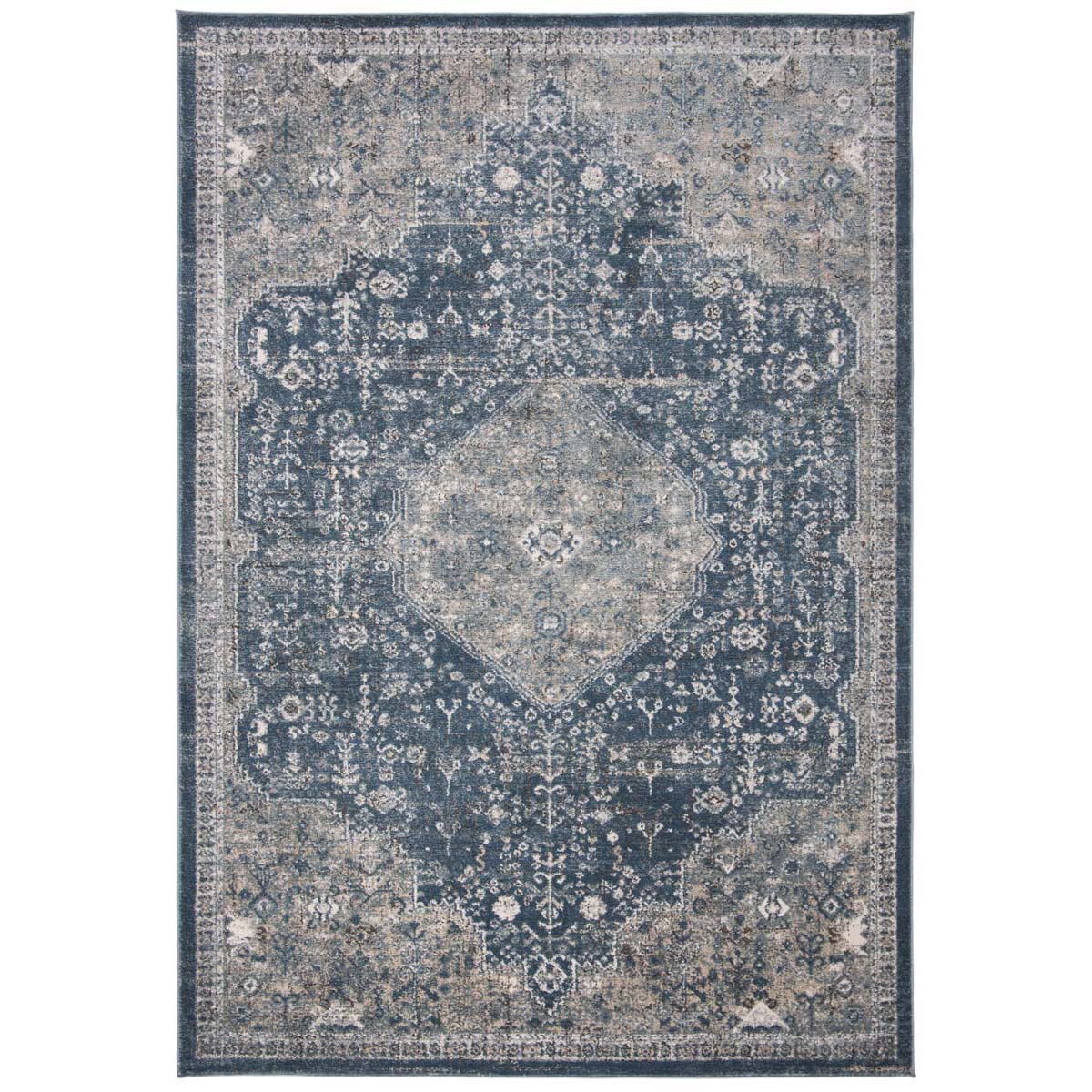 Martha Stewart 858 Rug | Martha Stewart - MSR858 - Navy / Ivory