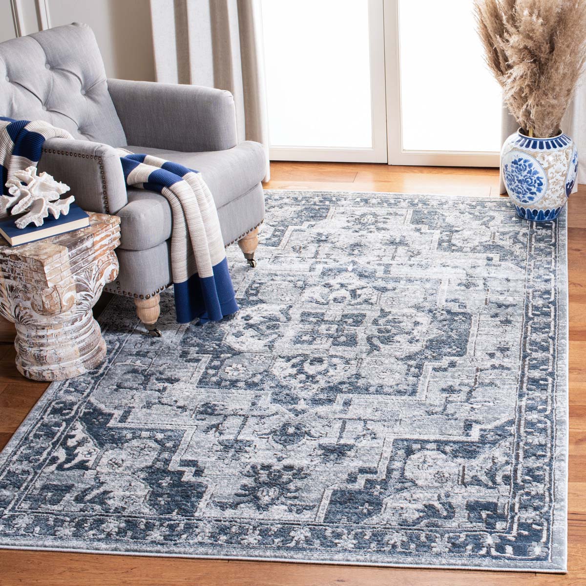 Martha Stewart 883 Rug | Martha Stewart - MSR883 - Navy / Ivory