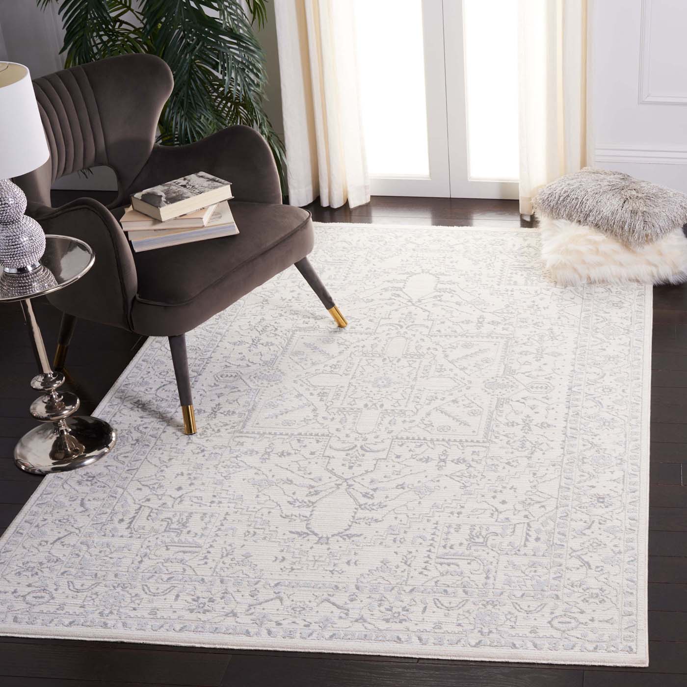 Martha Stewart 8931 Rug | Martha Stewart - MSR8931 - Ivory / Light Grey