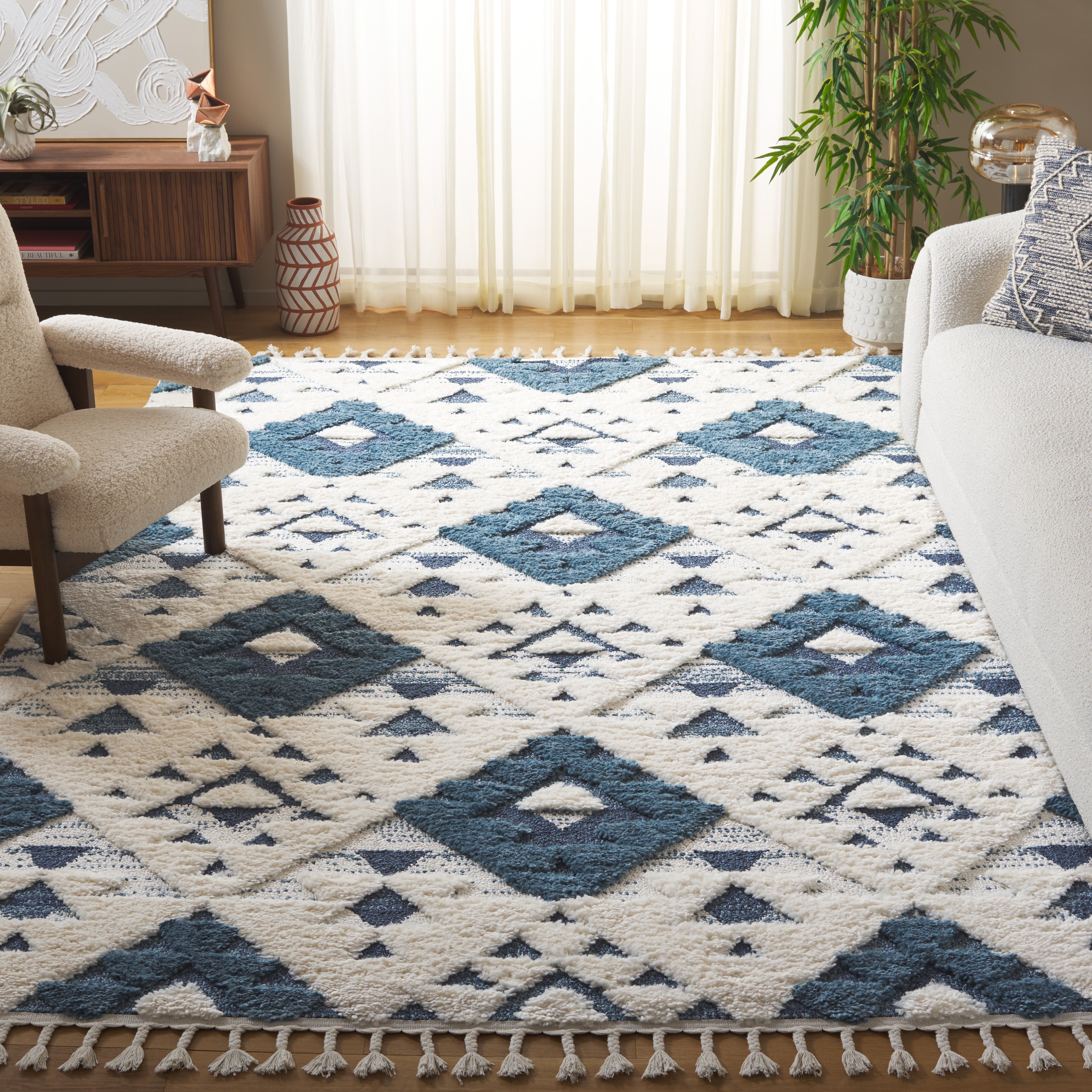Blue / Ivory