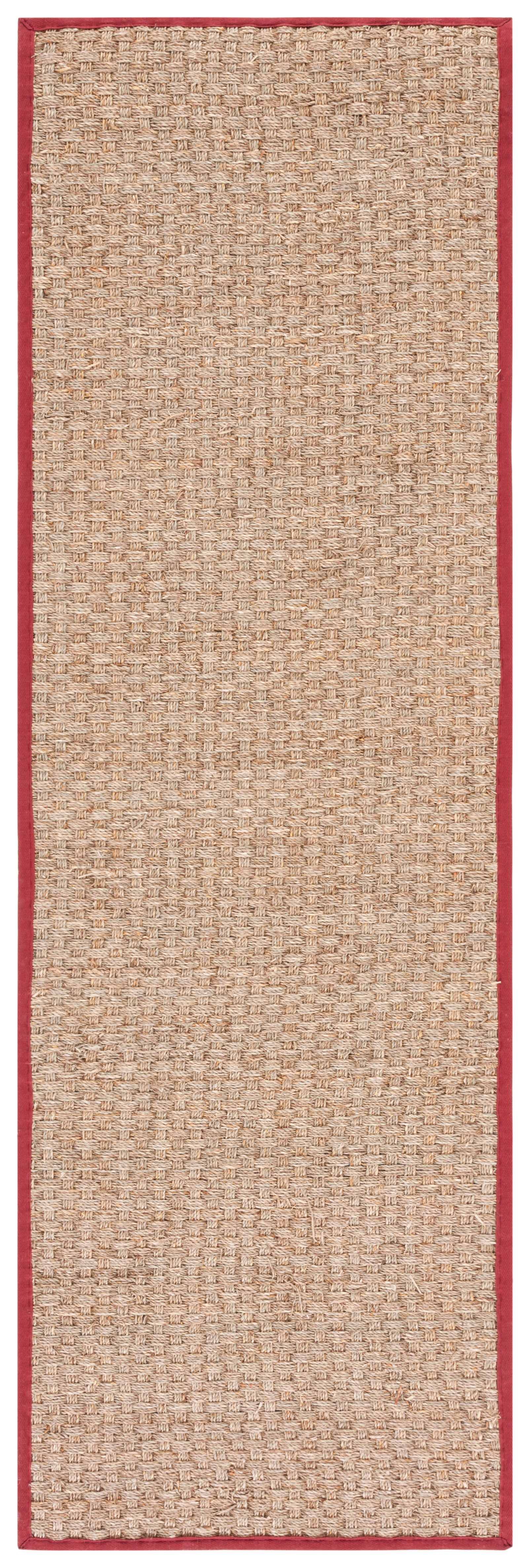 Natural / Burgundy Red