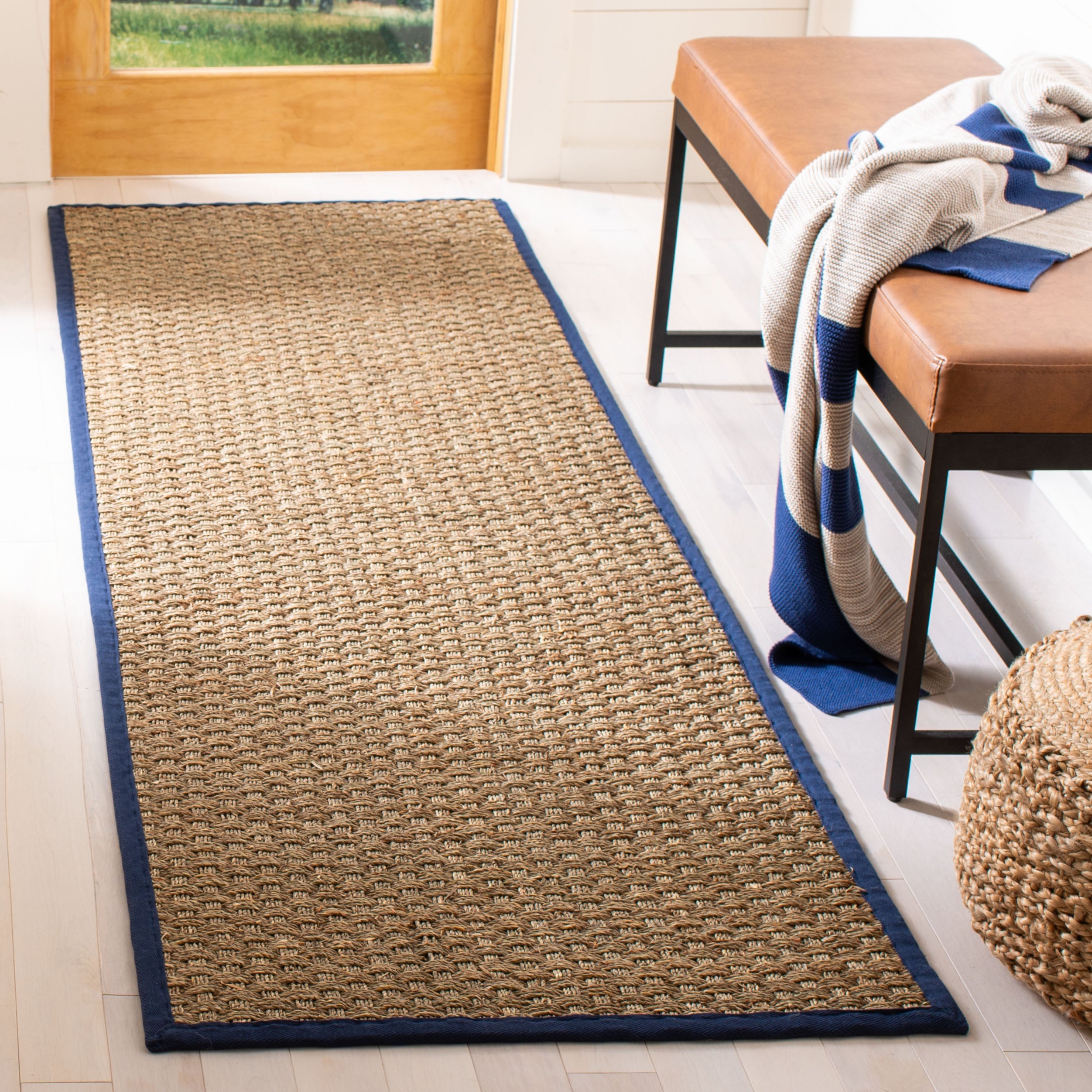 Natural / Navy Blue