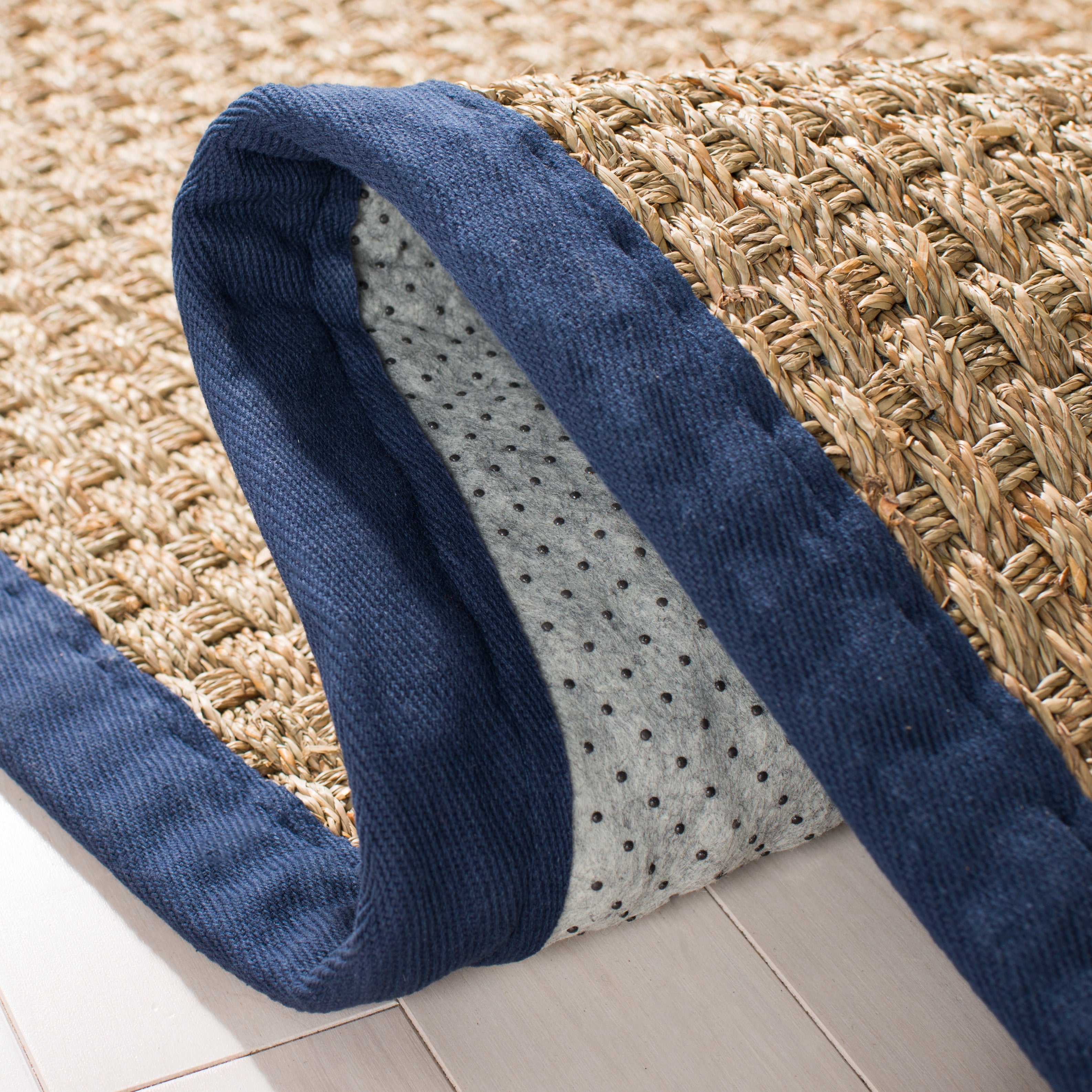 Natural / Navy Blue