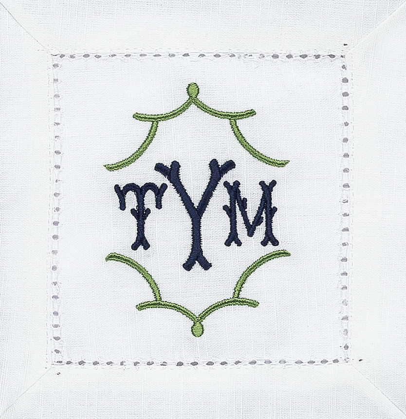 Custom Monogram Cocktail Napkins