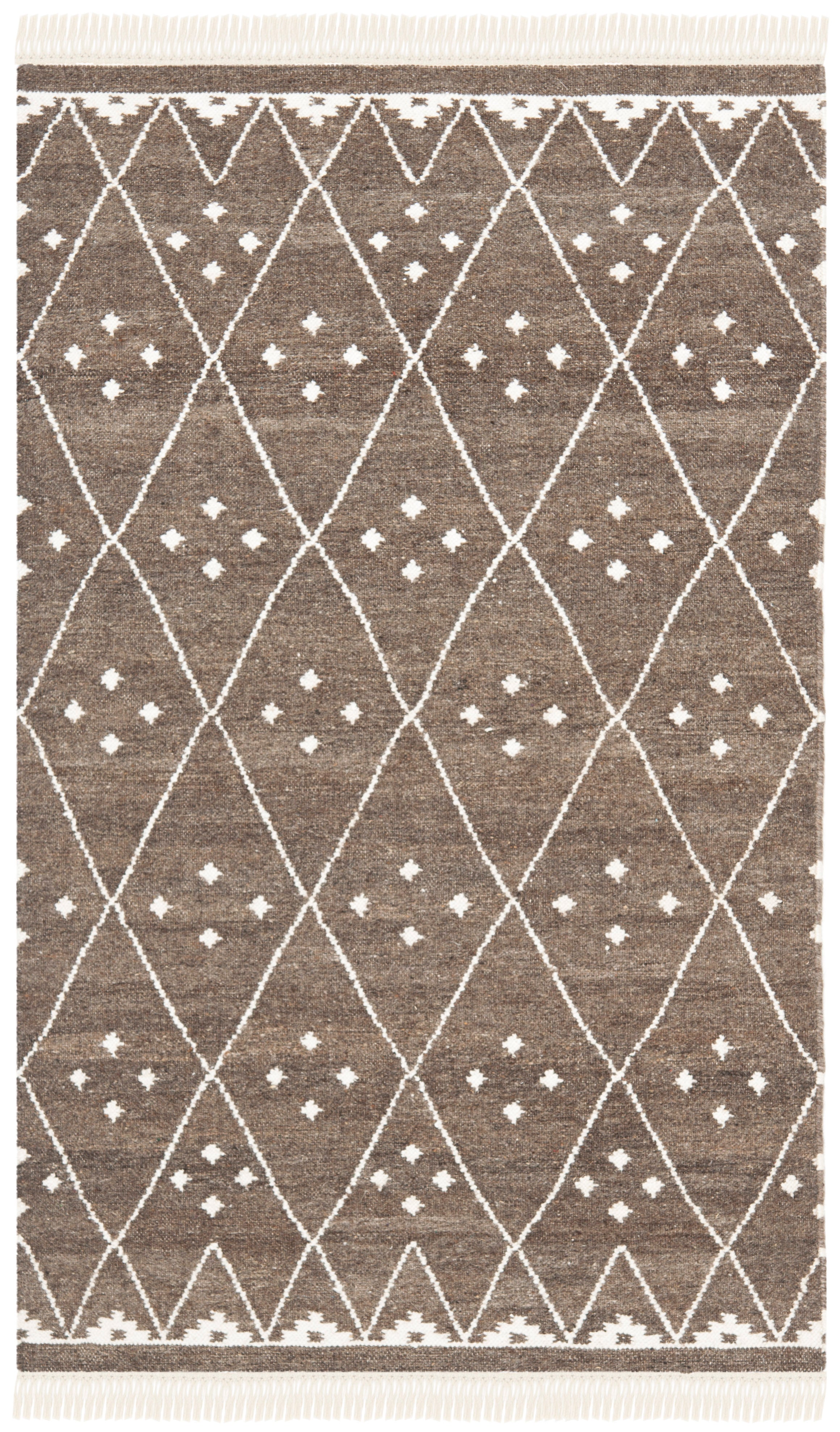 BROWN / IVORY