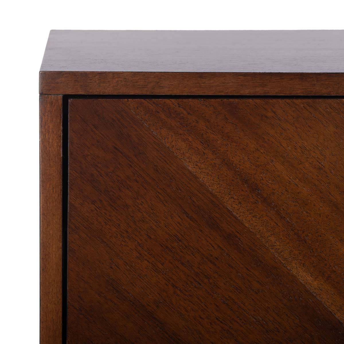 Donald 2 Drawer Nightstand | Safavieh - Dark Walnut