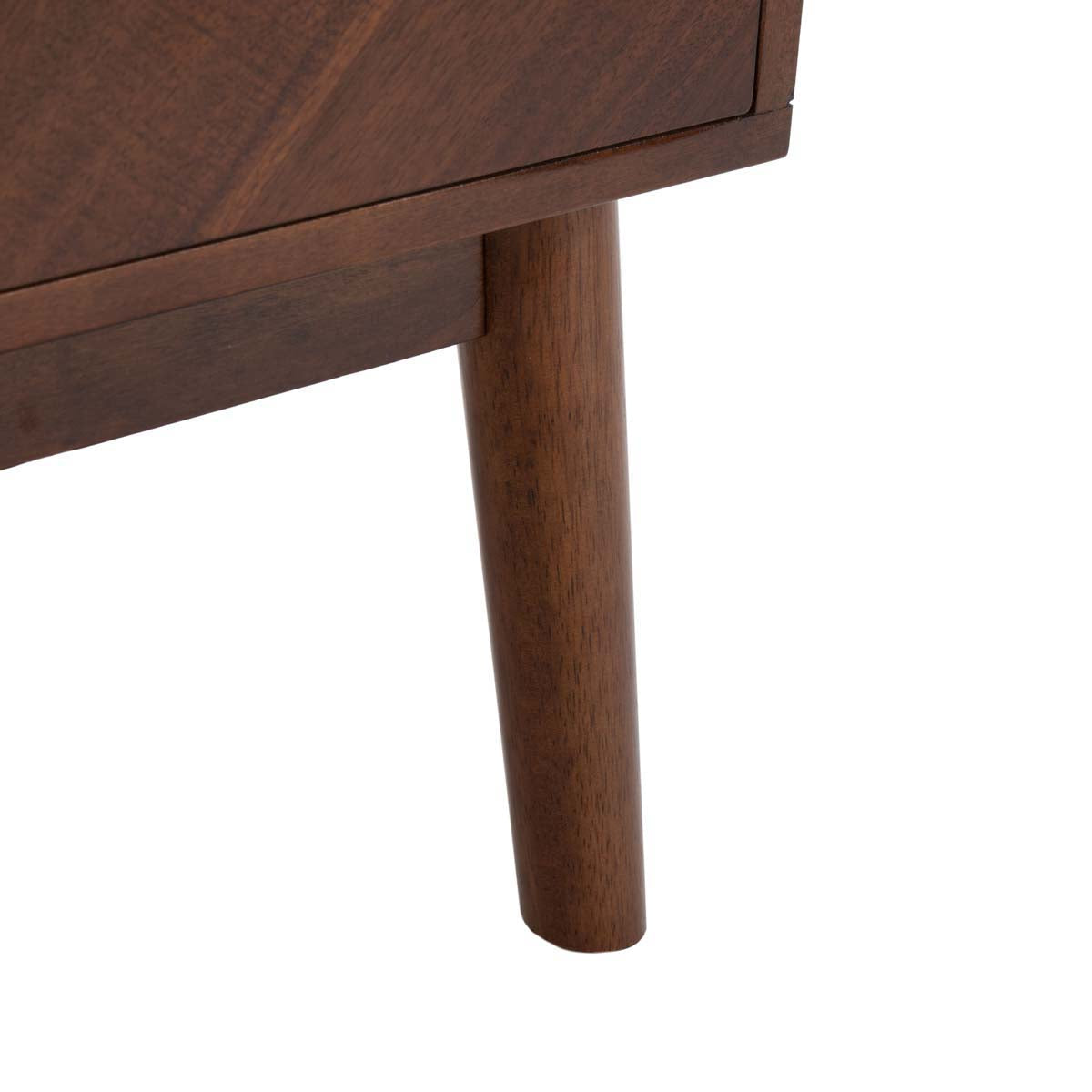 Donald 2 Drawer Nightstand | Safavieh - Dark Walnut