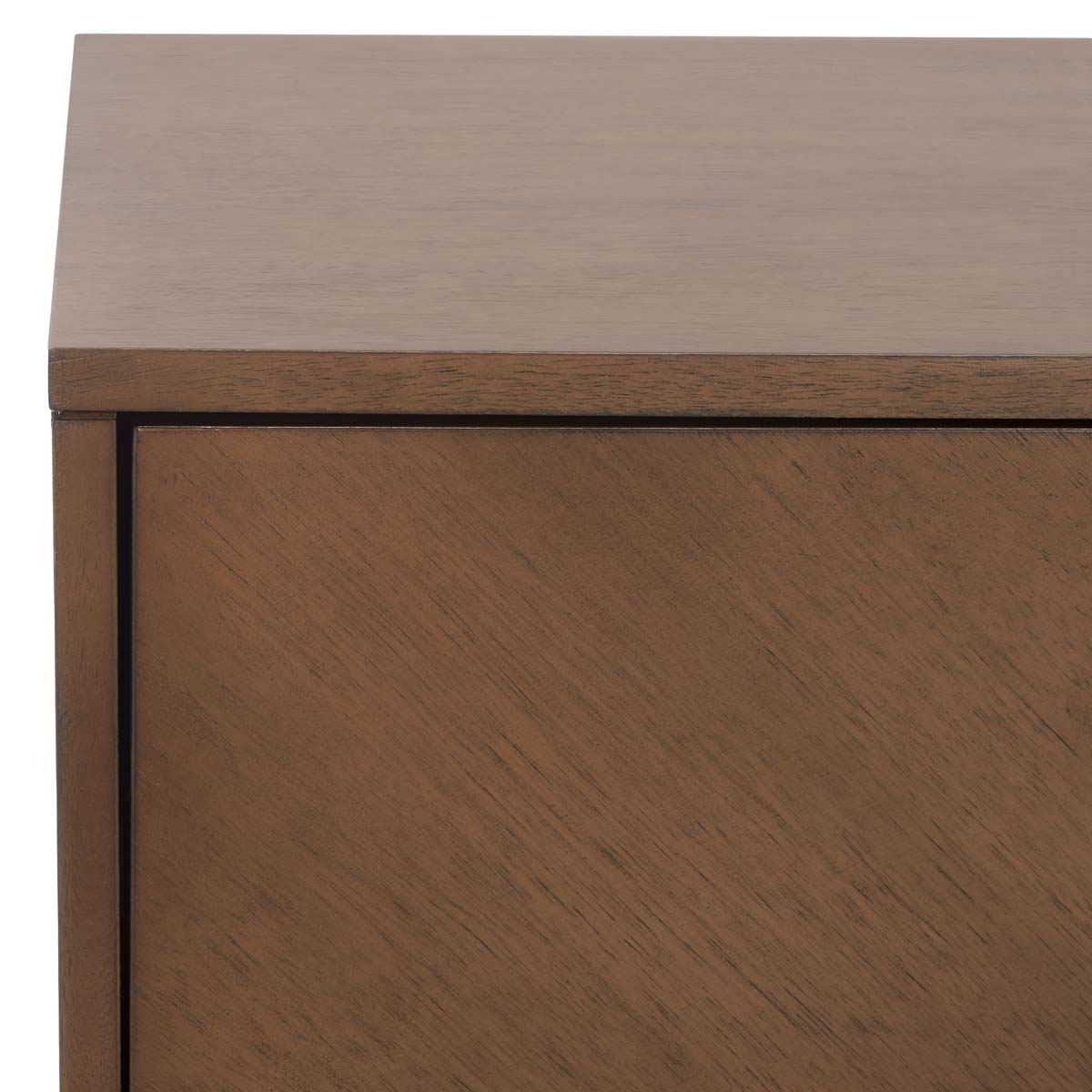 Donald 2 Drawer Nightstand | Safavieh - Wheat / Bronze