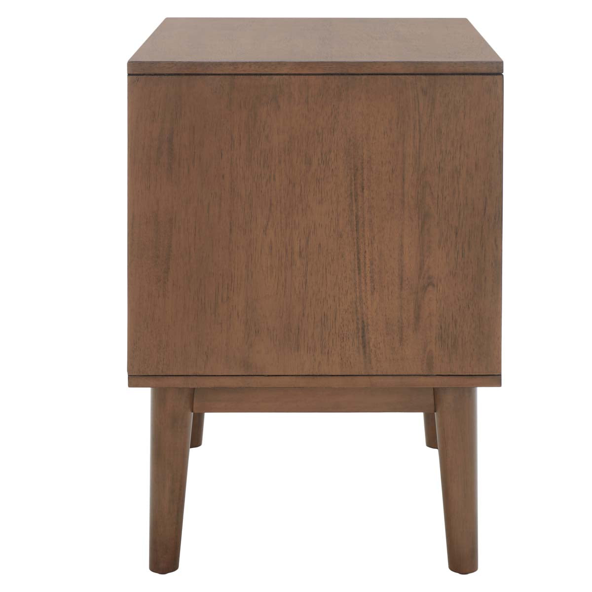 Donald 2 Drawer Nightstand | Safavieh - Wheat / Bronze