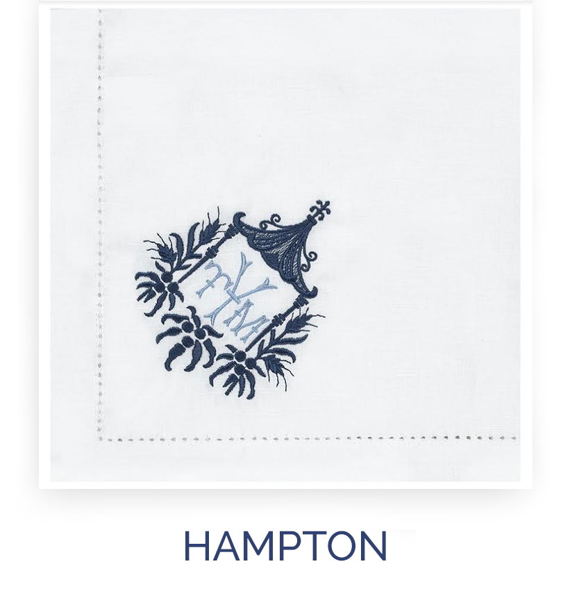 Custom Monogram Dinner Napkins