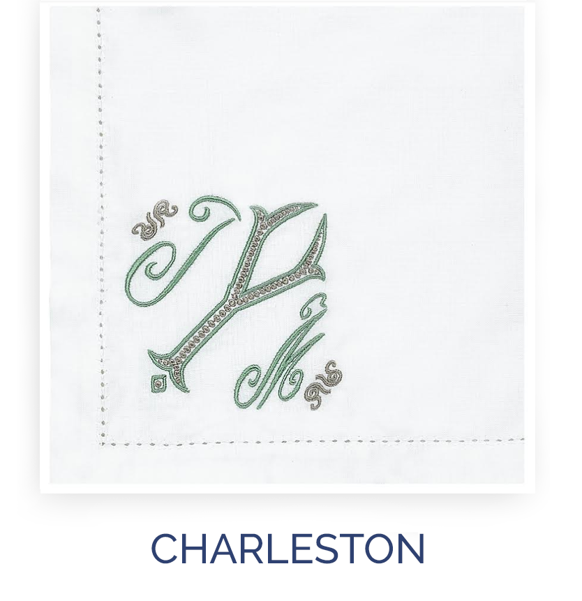 Custom Monogram Cocktail Napkins