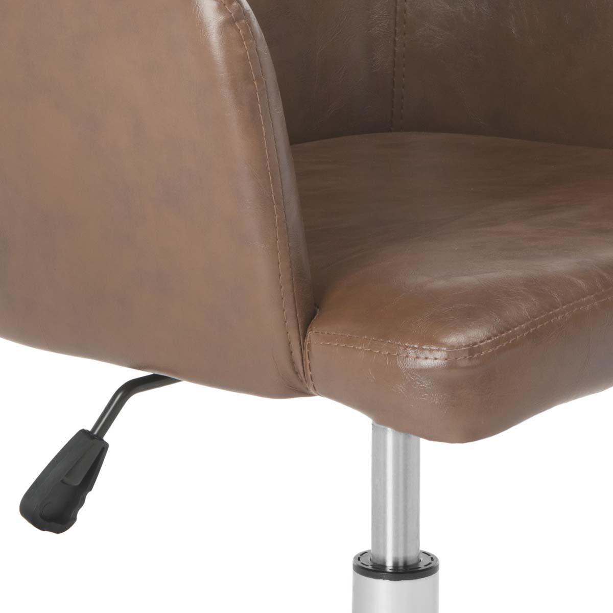 Cadence Swivel Office Chair | Safavieh - OCH7500 - Brown / Chrome