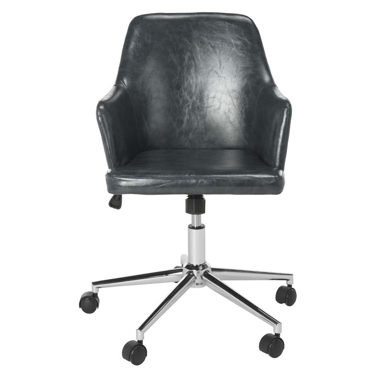 Cadence Swivel Office Chair | Safavieh - OCH7500 - Dark Grey / Chrome