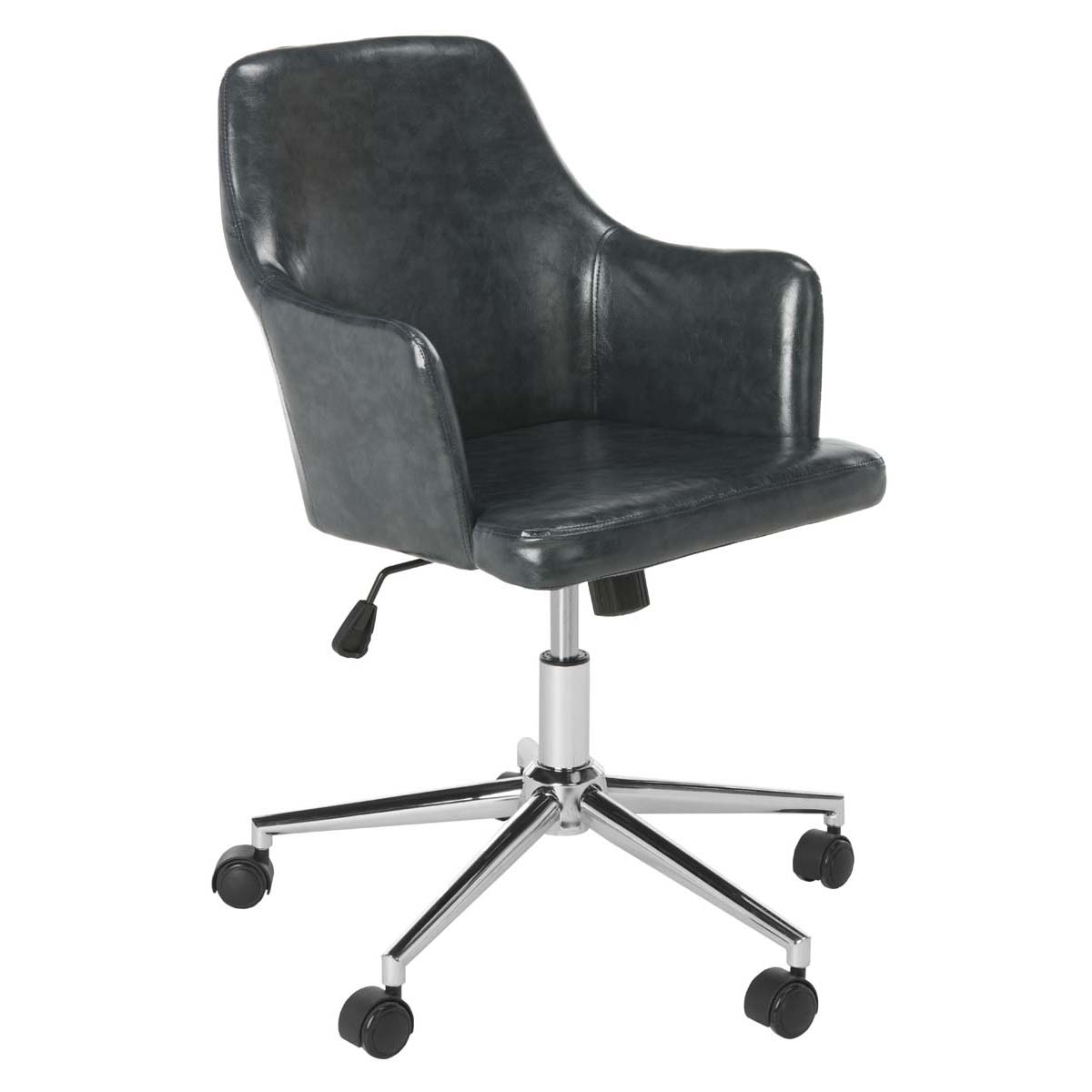 Cadence Swivel Office Chair | Safavieh - OCH7500 - Dark Grey / Chrome