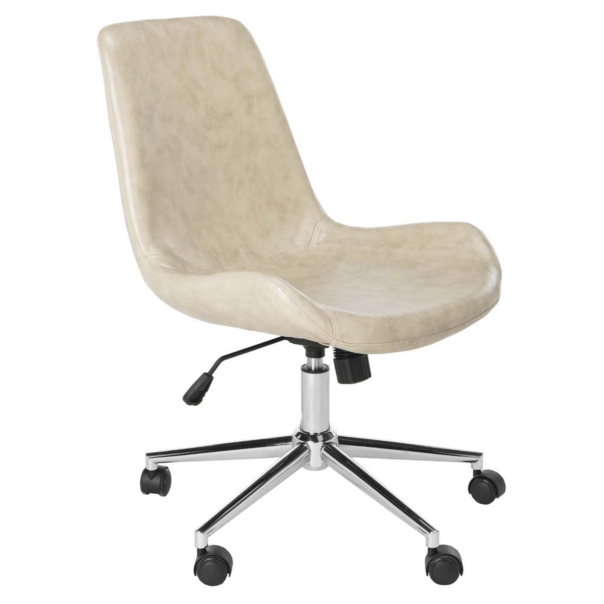 Fletcher Swivel Office Chair | Safavieh - OCH7501 - Beige / Chrome