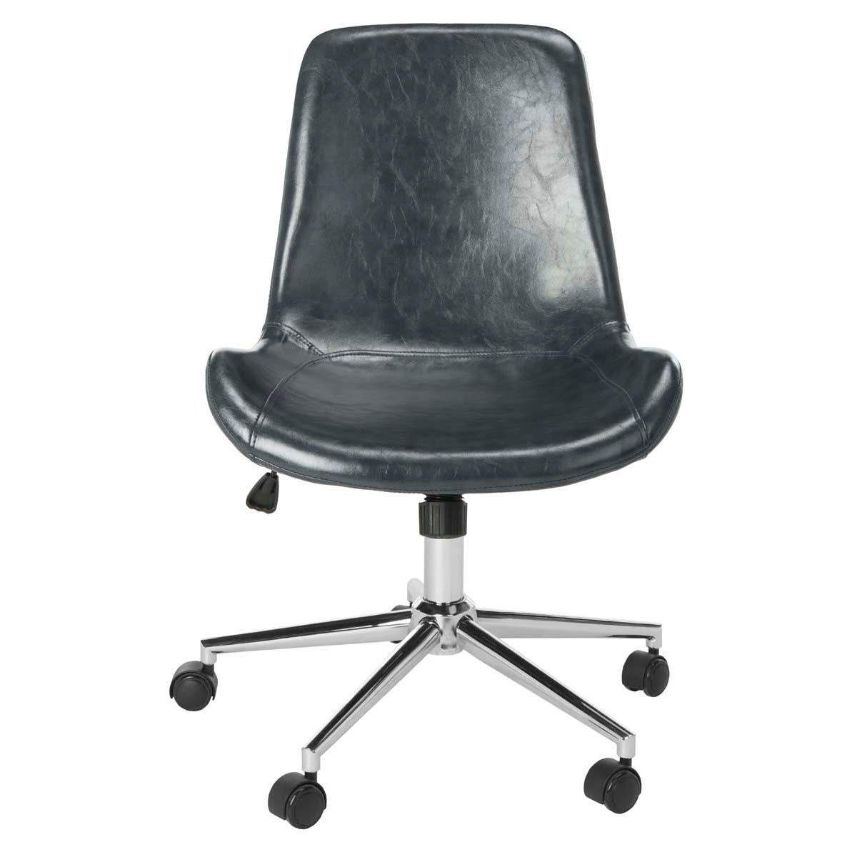 Fletcher Swivel Office Chair | Safavieh - OCH7501 - Dark Grey / Chrome