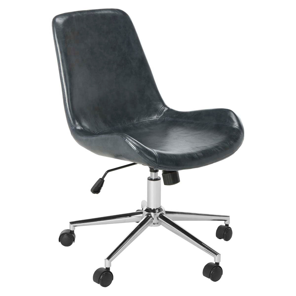 Fletcher Swivel Office Chair | Safavieh - OCH7501 - Dark Grey / Chrome