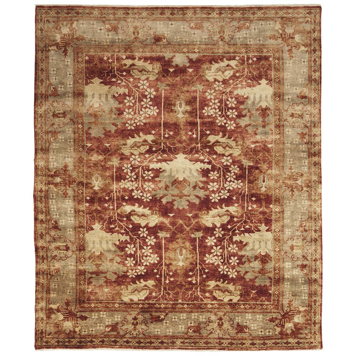 Oushak 108 Rug | Safavieh - OSH108A - Red / Green