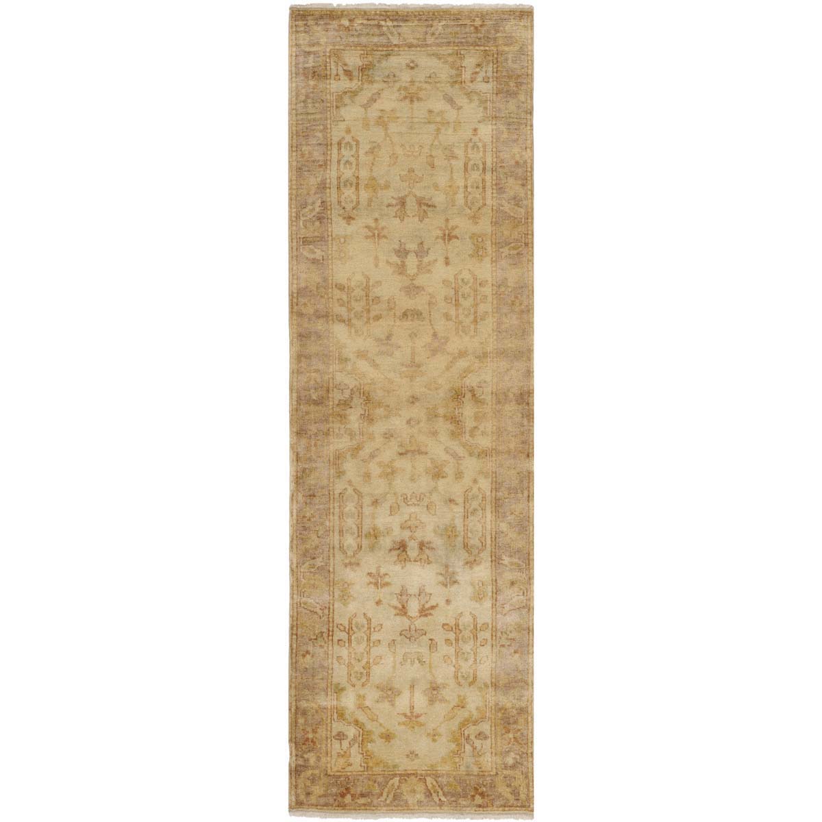 Oushak 112 Rug | Safavieh - OSH112A - Soft Green / Rust