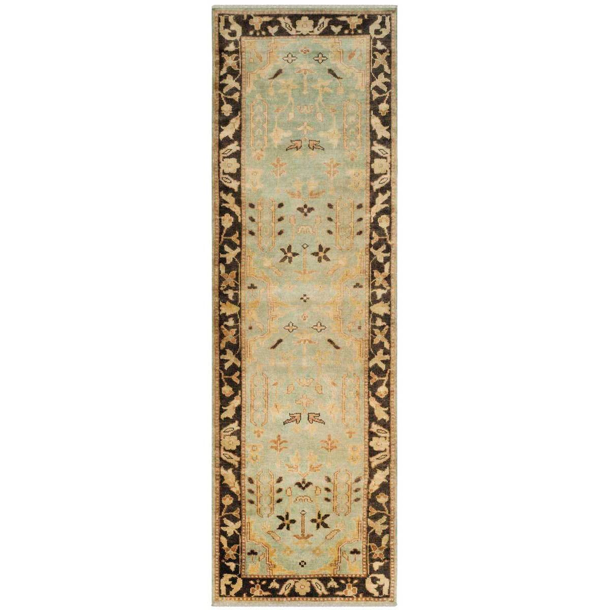 Oushak 112 Rug | Safavieh - OSH112B - Light Blue / Brown