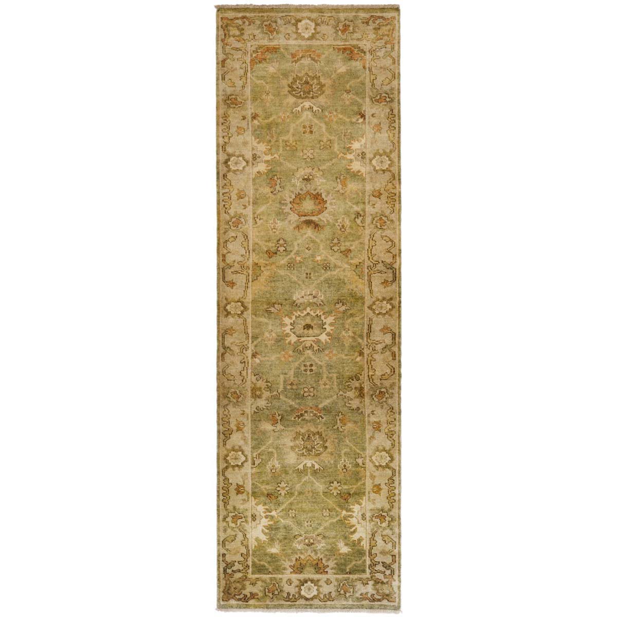 Oushak 115 Rug | Safavieh - OSH115B - Green / Beige