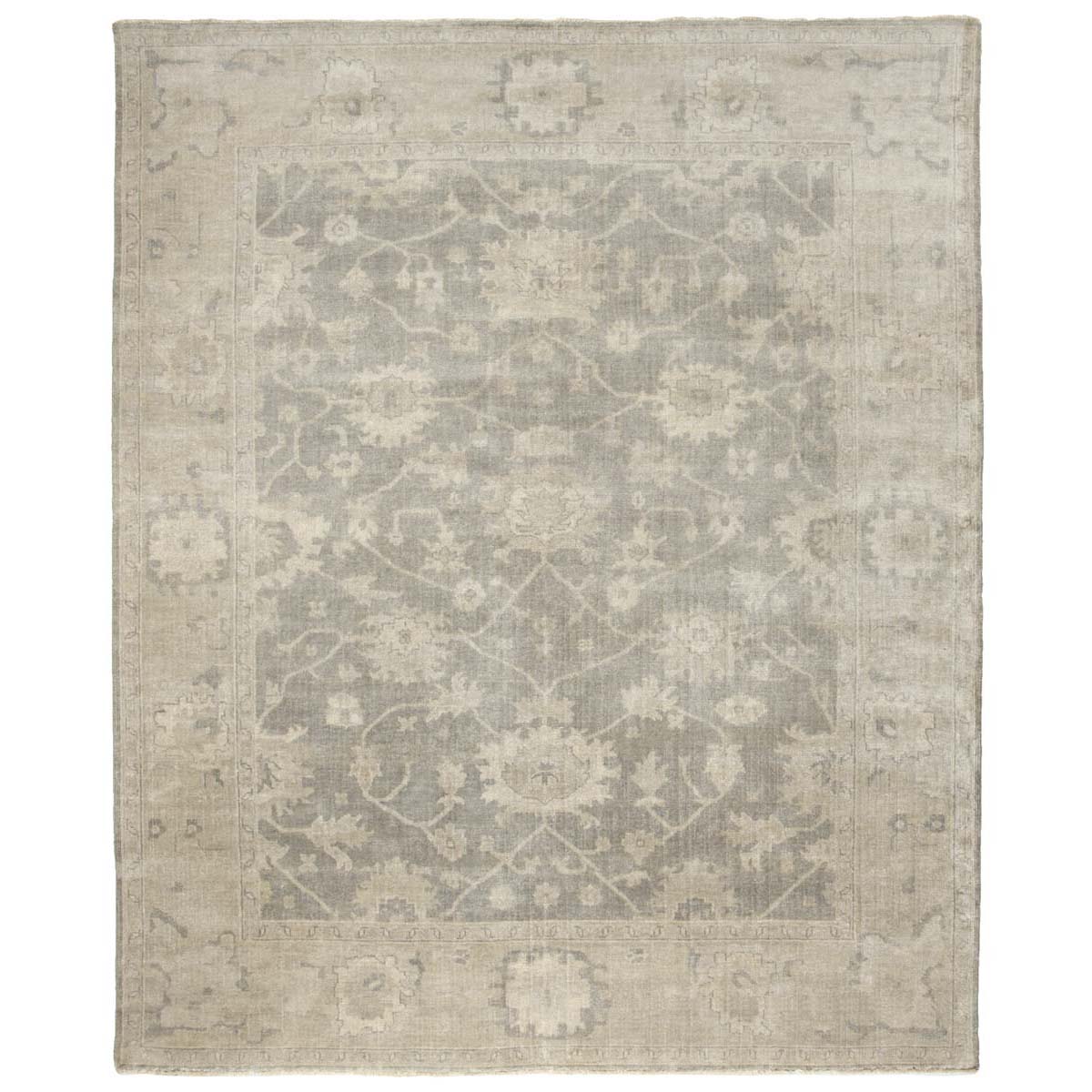 Oushak 115 Rug | Safavieh - OSH115E - Light Grey / Beige