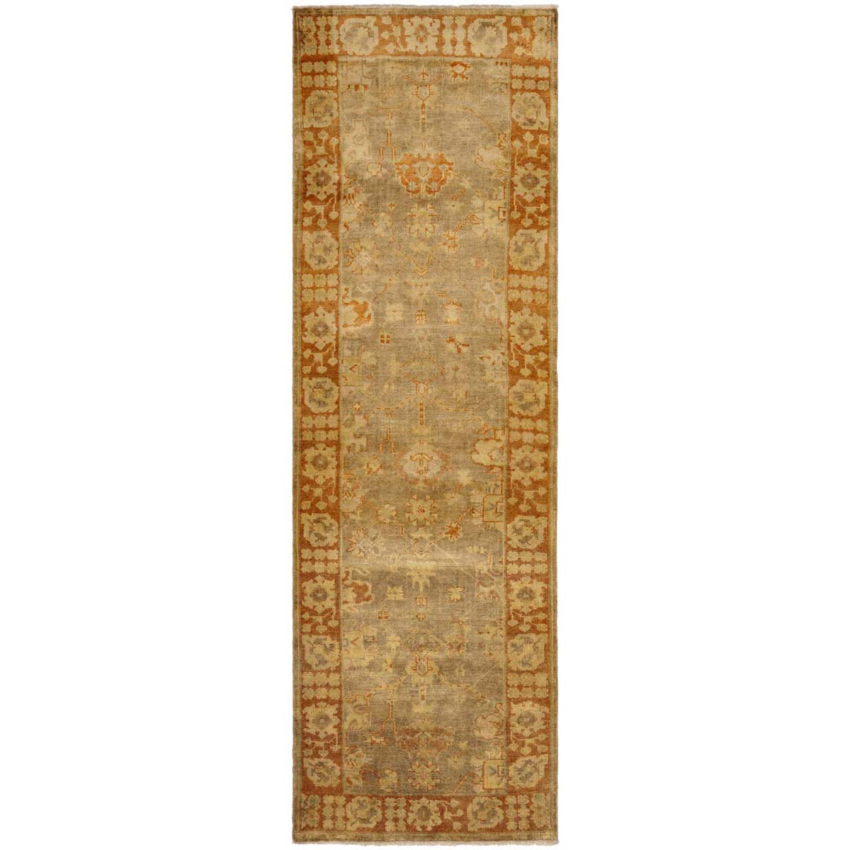 Oushak 118 Rug | Safavieh - OSH118A - Beige / Rust