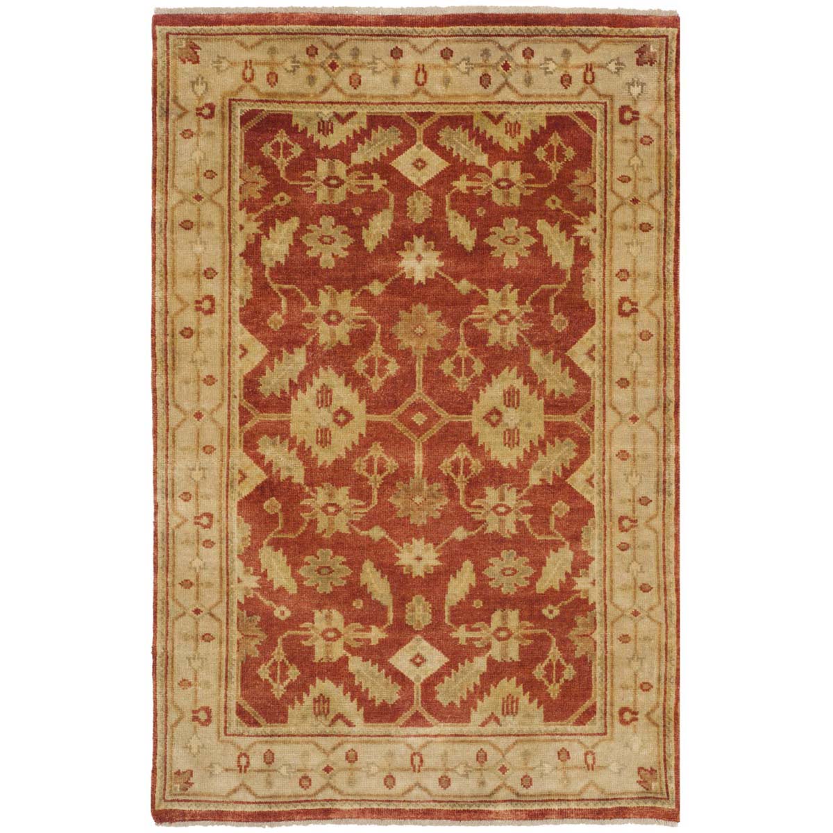 Oushak 119 Rug | Safavieh - OSH119A - Rust / Ivory