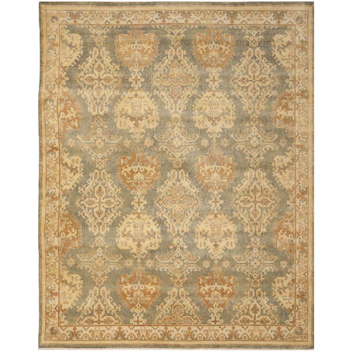 Oushak 125 Rug | Safavieh - OSH125A - Grey / Ivory