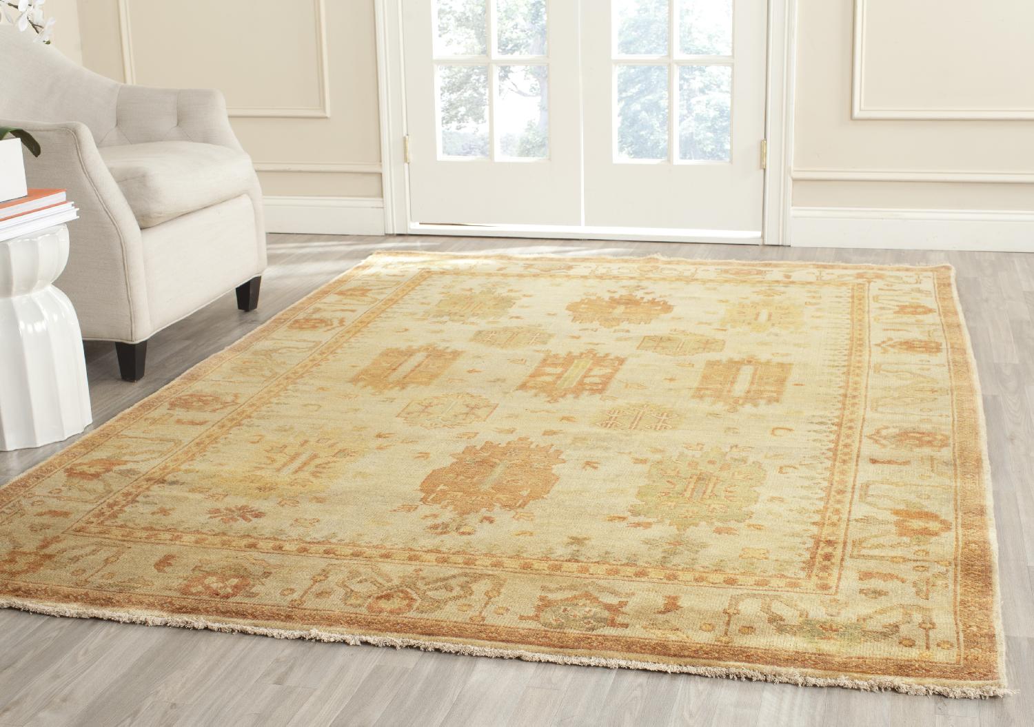 Oushak 126 Rug | Safavieh - OSH126A - Ivory / Ivory