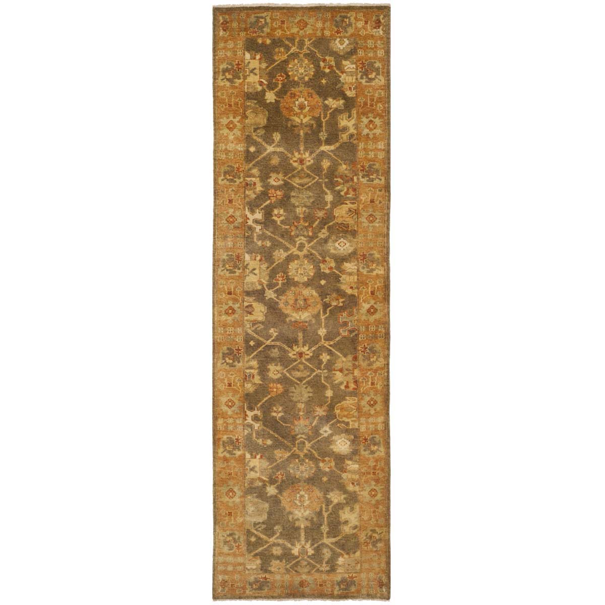 Oushak 144 Rug | Safavieh - OSH144A - Brown / Rust