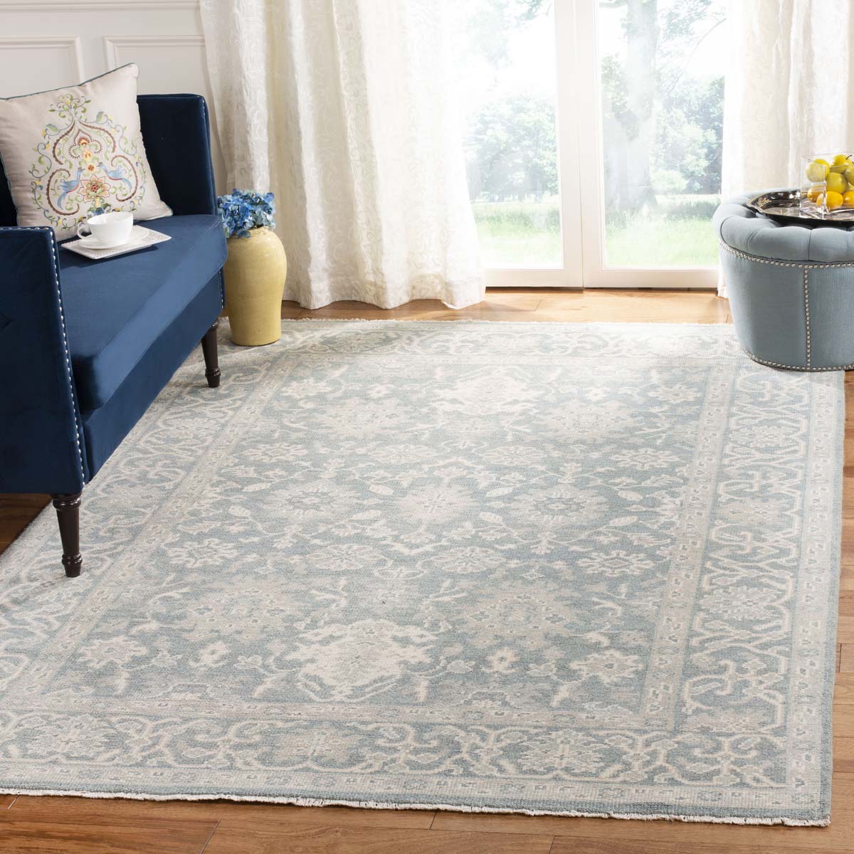 Oushak 357 Rug | Safavieh - OSH357A - Blue