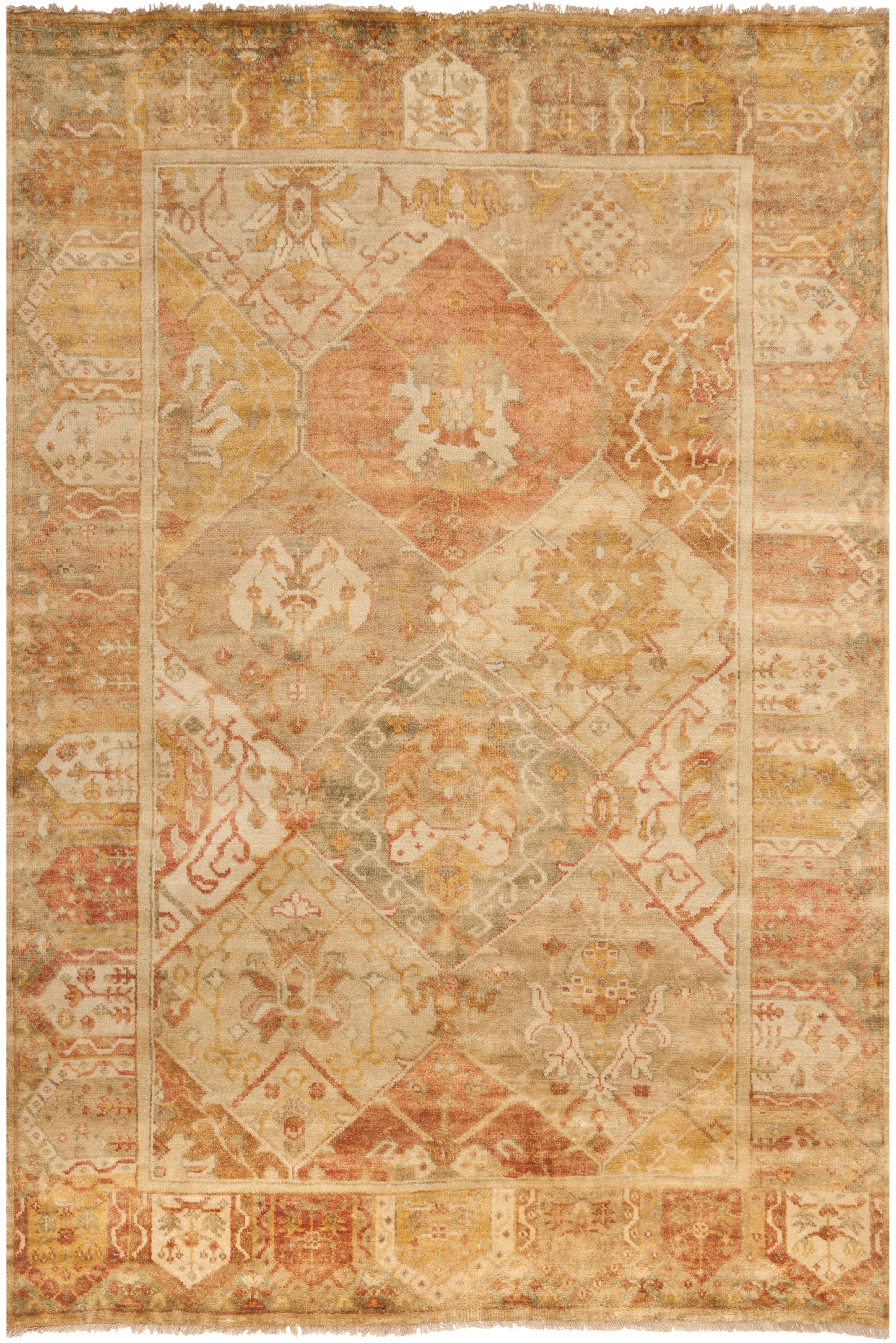 Oushak 561 Rug | Safavieh - OSH561A - Gold / Brown