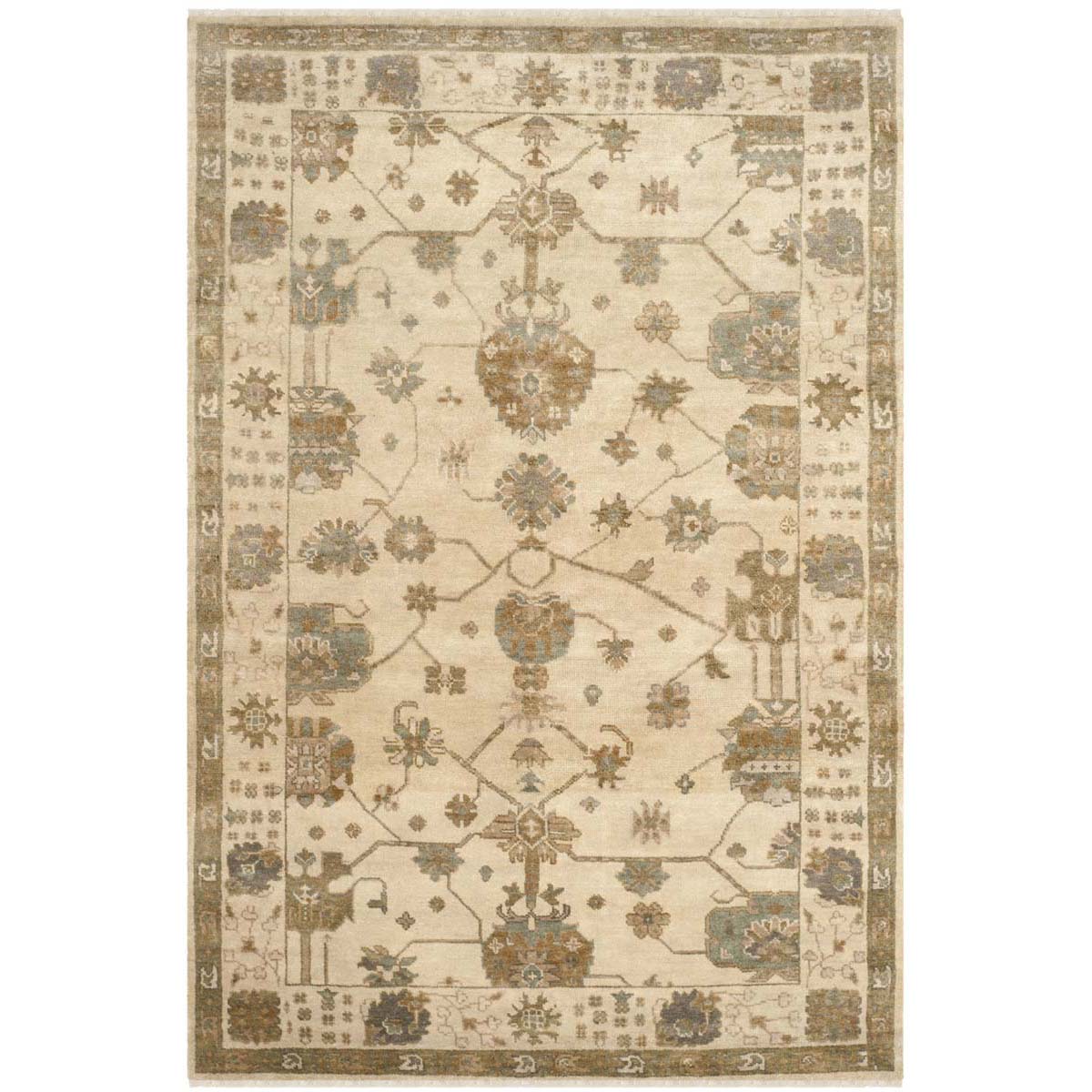 Oushak 751 Rug | Safavieh - OSH751A - Ivory / Blue