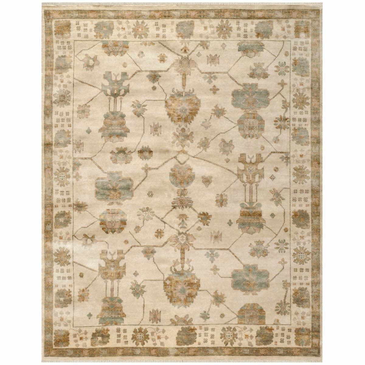 Oushak 751 Rug | Safavieh - OSH751A - Ivory / Blue