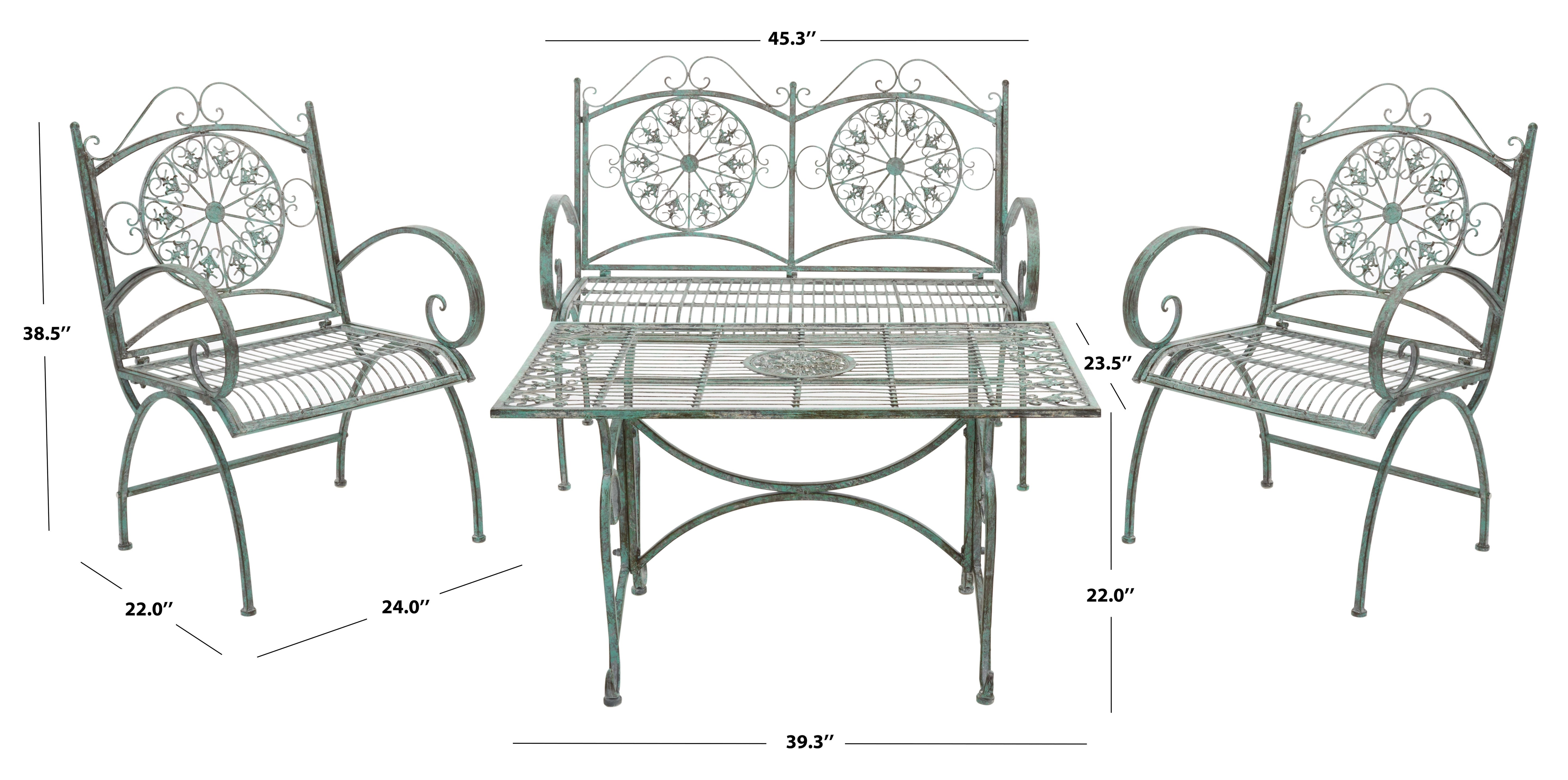 sophie-4-piece-set-safavieh-pat5001-Antique Green