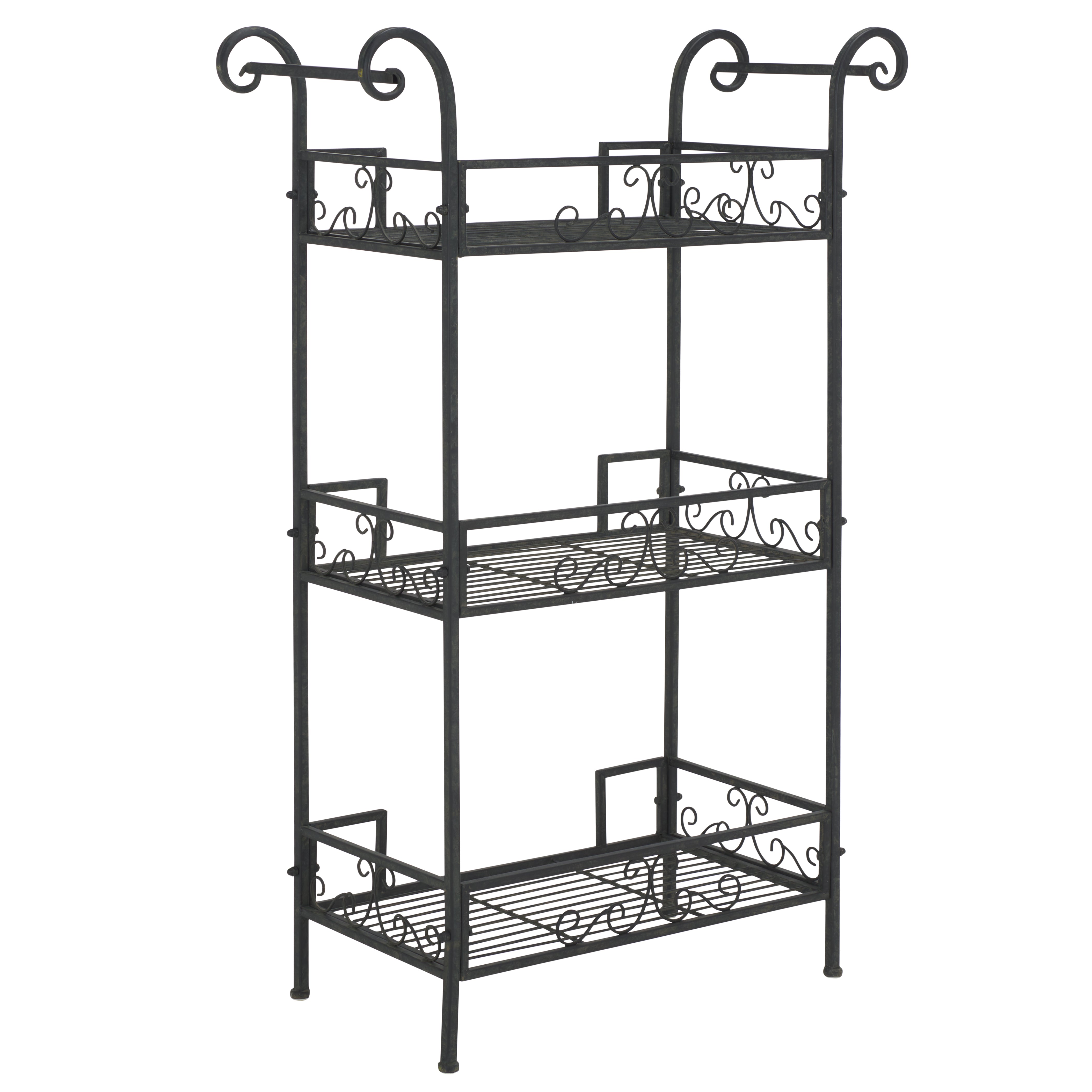 Noreen 3 Tier Shelf | Safavieh - PAT5006 - Black